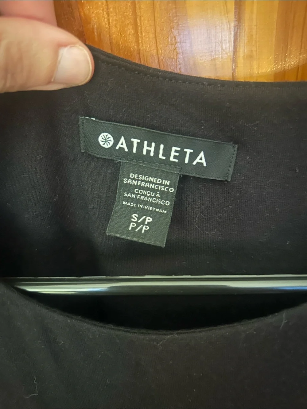 Athleta Black Midi Sleeveless Fit-and-Flare Dress - Picture 3 of 3